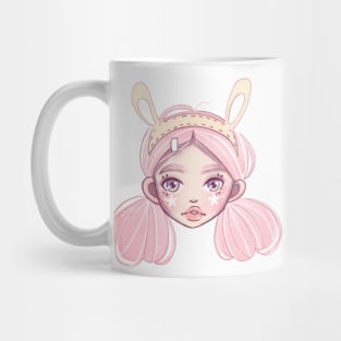 Pink Bunny Girl Mug
